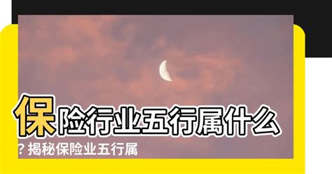 保險業五行|【保險行業 五行】保險行業五行屬什麼？揭秘保險業。